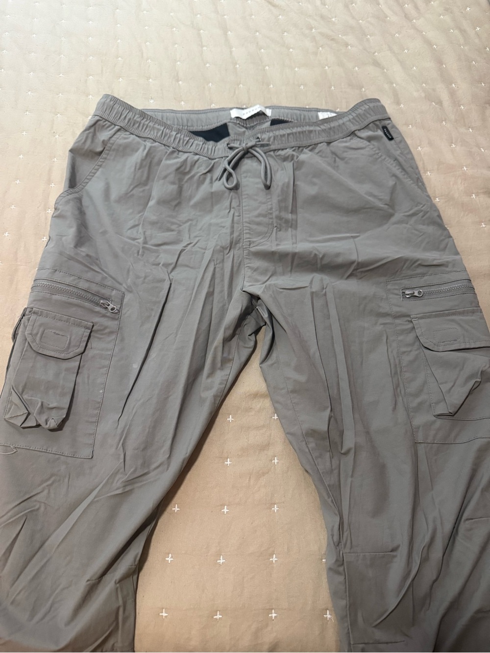 Pacsun Men's Cargo Pants in Gray - Relaxed Utility Style
